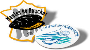 Logos Moules de Bouchot et Huître de Normandie